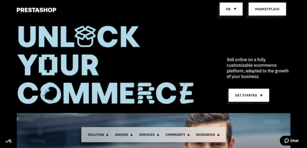 Prestashop home screen. Prestashop vs Shopify